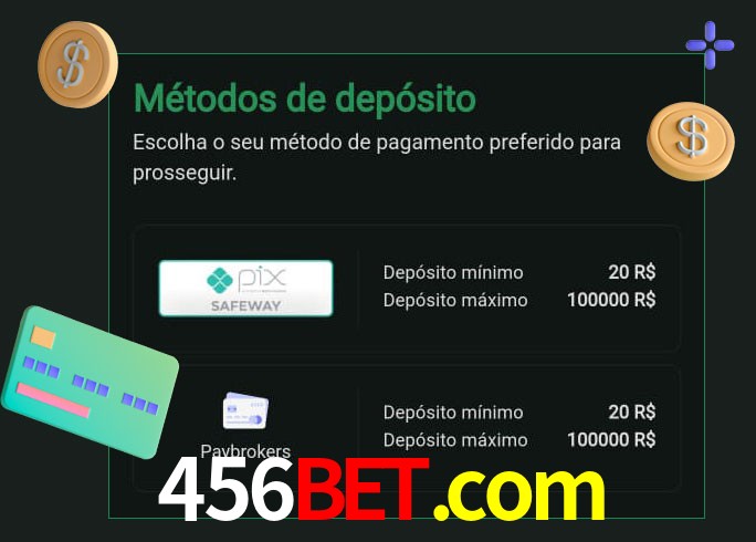 O cassino 456bet.com oferece uma grande variedade de métodos de pagamento